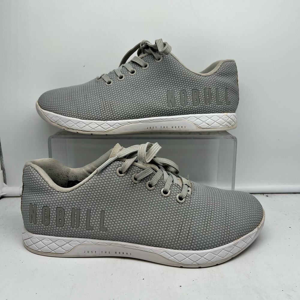 NOBULL Shoes Womens 9 SuperFabric Trainer Lace Up Gray Crossfit